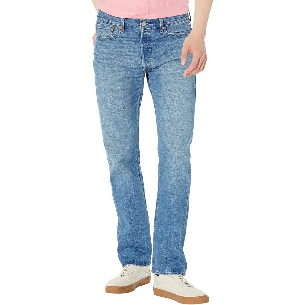 Levi's 501 Original 40x29 Men's Straight Leg Button Fly Jeans On My Radio Blue